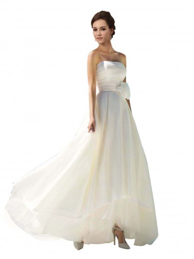 Shop Strapless A-Line Taffeta Wedding Dress Montreal