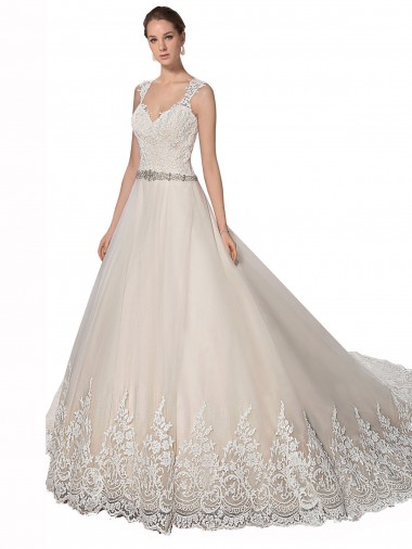 Shop Sweetheart Cap Sleeves Tulle Lace Wedding Dress Montreal