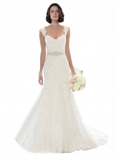 Shop Off the Shoulder Mermaid Lace Beach Wedding Dress with Beaded Belt Montreal