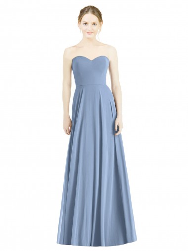 Shop Strapless Sweetheart Chiffon Bridesmaid Dress Montreal