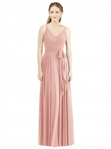 Shop Romantic Full length Long Chiffon Bridesmaid Dress Montreal