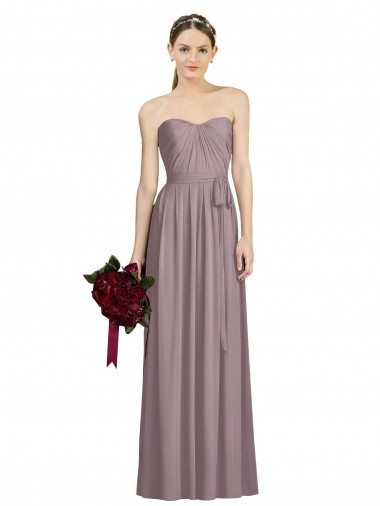 Shop Sweetheart Neckline Long Full Length Chiffon Bridesmaid Dress Montreal