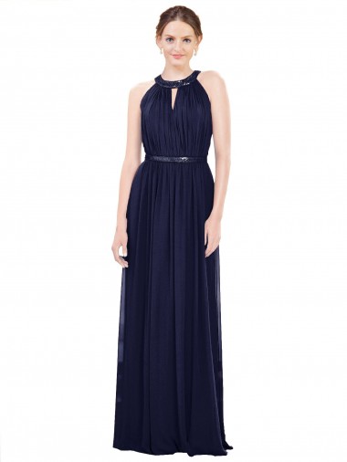 Shop Vintage Full-Length Sleeveless Chiffon Bridesmaid Dress  Montreal