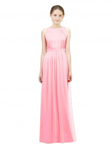 Shop Sleek Halter Neck Chiffon Bridesmaid Dress  Montreal