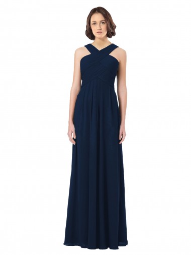 Shop Long Chiffon Bridesmaid Dress V-Neck Top Montreal