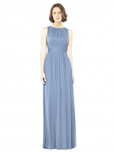 Shop Open Keyhole Back Bateau Neck Chiffon Bridesmaid Dress Montreal