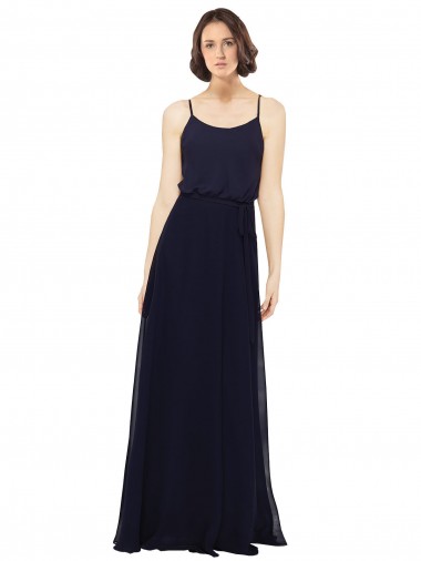 Shop Chiffon Bridesmaids Dress with Scoop Neckline Montreal