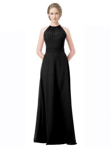 Shop Full Length Chiffon Sweetheart Bridesmaid Dress with An Illlusion Overlay Montreal