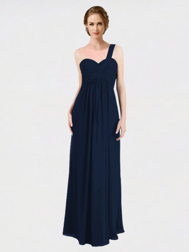 Shop Full Length Long Chiffon Bridesmaid Gown with Sweetheart Neckline Montreal