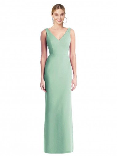 Shop Sleeveless Tie Back Chiffon Trumpet Chiffon Bridesmaid Dress Montreal
