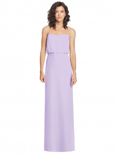 Shop Full Length Lux Chiffon Blouson Bodice Bridesmaid Dress Montreal