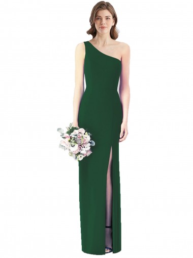 Shop One Shoulder Chiffon Trumpet Bridesmaid Dress Montreal