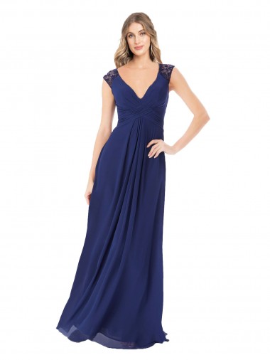 Shop Embroidered Keyhole Back Chiffon Bridesmaid Dress Montreal