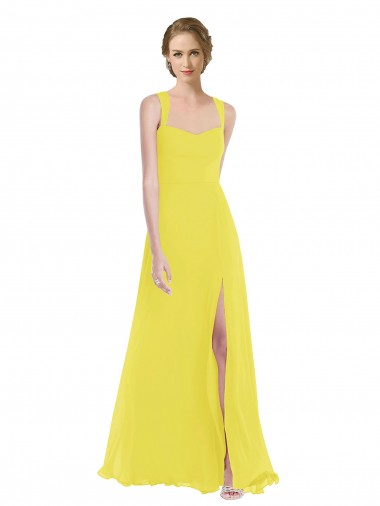 Shop Wide Strap Sweetheart Maxi Bridesmaid Dress Montreal