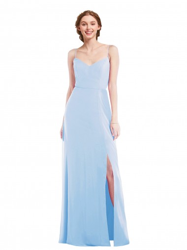 Shop Tie Back Cutout Maxi Formal Bridesmaid Dress with Front Slit Montreal