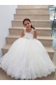 Ivory Ball Gown Floor Length Flower Girl Dress