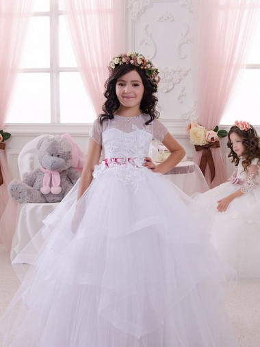 Shop Ivory Ball Gown Sweetheart Floor Length Flower Girl Dress Montreal