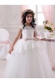 Ivory Ball Gown Sweetheart Floor Length Sleeveless Flower Girl Dress