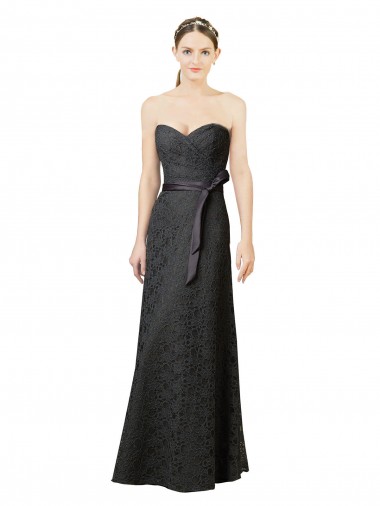Shop Strapless Lace Bridesmaid Dress with Sweetheart Neckline Montreal