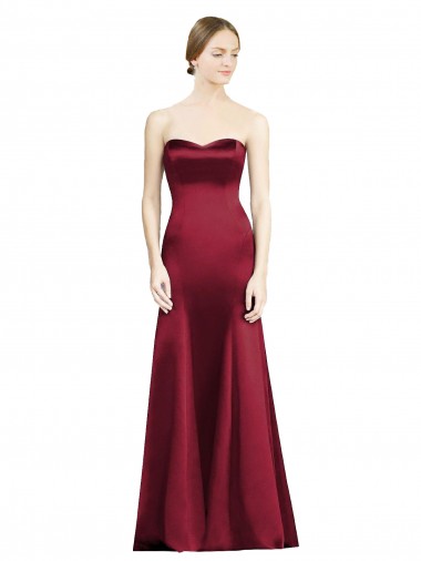 Shop Sweetheart Neckline Bridemaid Dress with Hips Seamed Detail Montreal