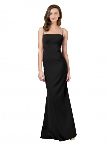 Shop Fit and Flare Slim Formal Crepe Bridesmaid Dress / Prom Dress with Cutout Back Montreal