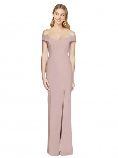 Shop Off the Shoulder Criss Cross Back Trumpet Bridesmaid Dress / Prom Dress Montreal