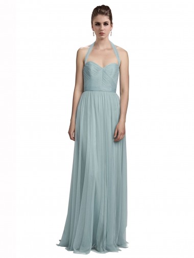 Shop Halter Ruched Sweetheart Neckline Tulle Bridesmaid Dress Montreal