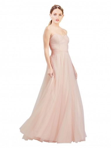 Shop Floor Length Sweetheart Tulle Bridesmaid Dress with Open Back Montreal