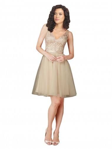 Shop Tulle Bridesmaid Dress with Embroidery and Beading Montreal