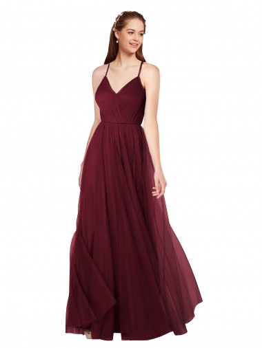 Shop Beach-inspired Sweetheart Tulle Long Bridesmaid Dress Montreal
